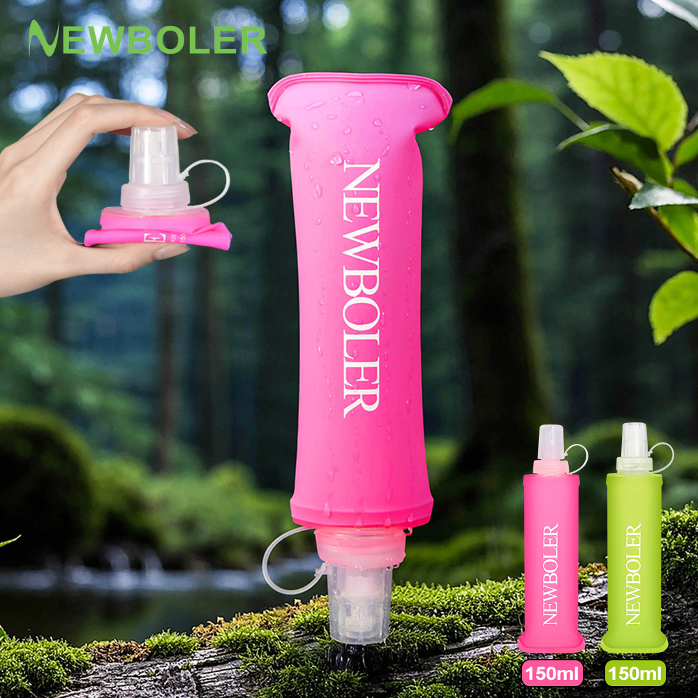 Water Bag Collapsible - 折りたたみウォーターボトル TPU BPA フリー折りたたみソフトフラスコアウトドアスポーツハイキングキャンプランニングポータブル軟水ボトル