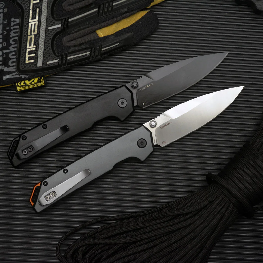 Bushcraft Knife Fixed - アウトドアキャンプ用KS-2038ナイフ D2鋼 CNC航空アルミニウム製 ハンティングサバイバルギア EDC ポケットナイフ