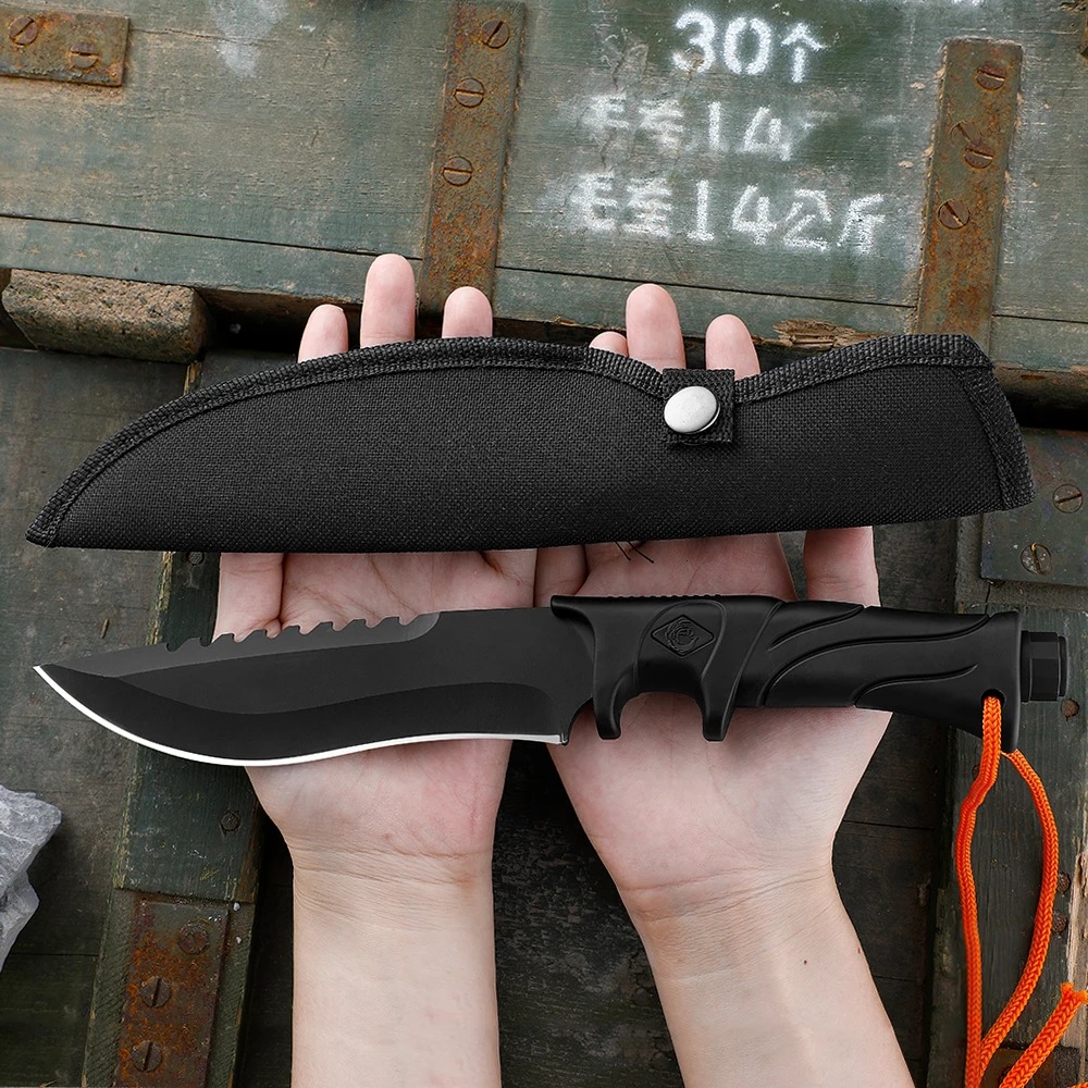 屋外用高硬度ストレートナイフ、固定刃EDC便利ジャケット、多 - Bushcraft Knife Fixed のレビューと価格