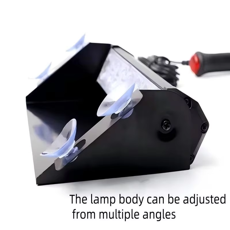 8LEDユニバーサルカーストロボライトフラッシャー車両フロン - Sos Light Strobe のレビューと価格